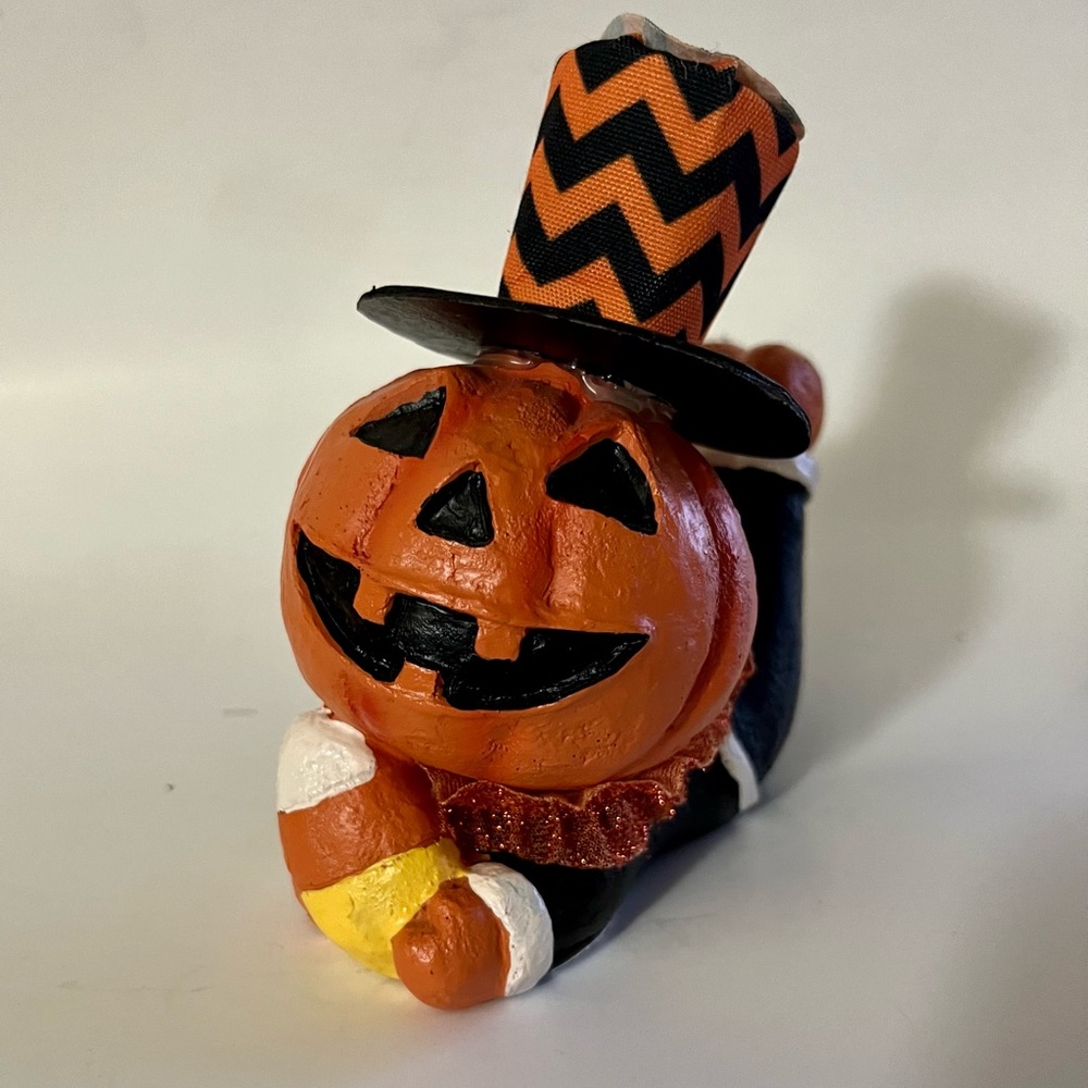 Vintage pumpkin candy corn